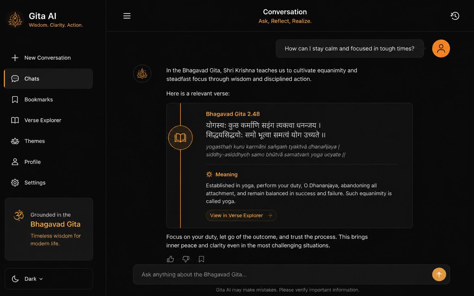 GitaChat preview